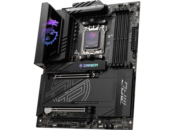 MSI MPG X870E CARBON WIFI - Moderkort - ATX - Socket AM5 - AMD X870E Chipuppsättning - USB 3.2 Gen 2, USB4, USB-C 3.2 Gen 2x2 - 2.5 Gigabit LAN, 5 Gi