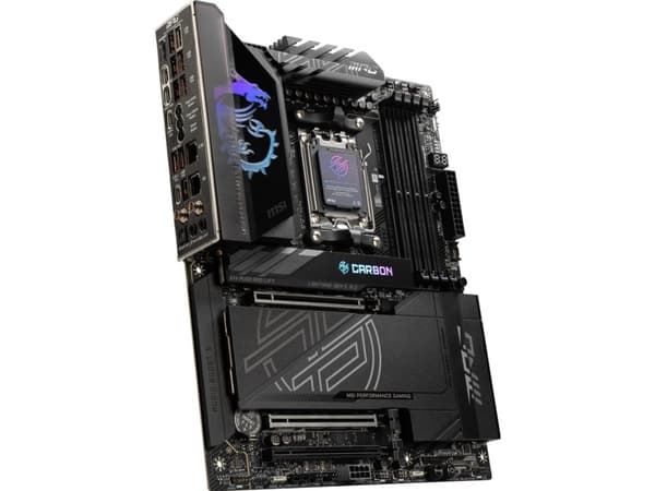 MSI MPG X870E CARBON WIFI - Moderkort - ATX - Socket AM5 - AMD X870E Chipuppsättning - USB 3.2 Gen 2, USB4, USB-C 3.2 Gen 2x2 - 2.5 Gigabit LAN, 5 Gi