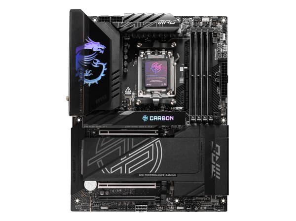 MSI MPG X870E CARBON WIFI - Moderkort - ATX - Socket AM5 - AMD X870E Chipuppsättning - USB 3.2 Gen 2, USB4, USB-C 3.2 Gen 2x2 - 2.5 Gigabit LAN, 5 Gi