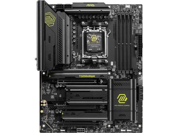 MSI MAG X870 TOMAHAWK WIFI - Hovedkort - ATX - Socket AM5 - AMD X870 Chipset - USB4, USB 3.2 Gen 2, USB-C 3.2 Gen2, USB-C 3.2 Gen 2x2, USB 3.2 Gen 1