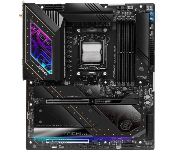 ASRock X870E Taichi - Moderkort - utökad ATX - Socket AM5 - AMD X870E Chipuppsättning - USB4, USB 3.2 Gen 1, USB 3.2 Gen 2, USB-C 3.2 Gen 2x2 - 5 Gig