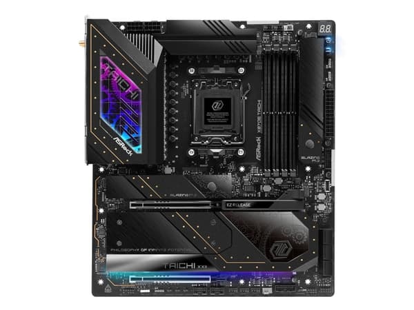 ASRock X870E Taichi - Moderkort - utökad ATX - Socket AM5 - AMD X870E Chipuppsättning - USB4, USB 3.2 Gen 1, USB 3.2 Gen 2, USB-C 3.2 Gen 2x2 - 5 Gig