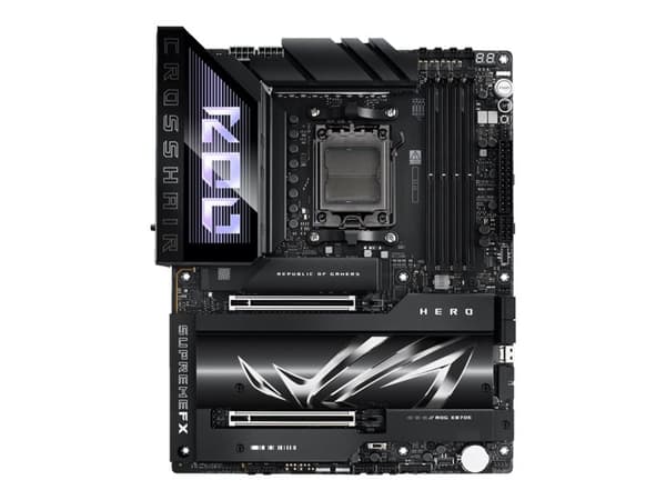 ASUS ROG CROSSHAIR X870E HERO - Moderkort - ATX - Socket AM5 - AMD X870E Chipuppsättning - USB4, USB-C 3.2 Gen2, USB 3.2 Gen 2 - Wi-Fi 7, 2.5 Gigabit