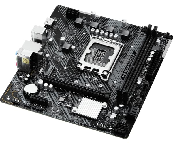 ASRock H610M-H2/M.2 - Hovedkort - micro ATX - LGA1700-sokkel - H610 Chipset - USB 3.2 Gen 1 - Gigabit LAN - innbygd grafikk (CPU kreves) - HD-lyd (8-
