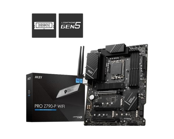 MSI PRO Z790-P - Hovedkort - ATX - LGA1700-sokkel - Z790 Chipset - USB 3.2 Gen 1, USB 3.2 Gen 2, USB-C 3.2 Gen2, USB-C 3.2 Gen 2x2 - 2.5 Gigabit LAN