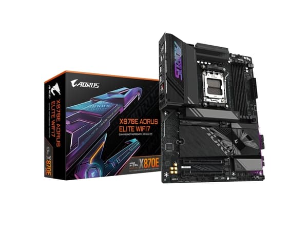 GIGABYTE X870E A ELITE WIFI7, AMD, Sokkel AM5, AMD Ryzen™ 7, Sokkel AM5, 256 Gt, DDR5-SDRAM -muisti
