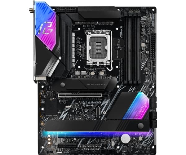 ASRock Phantom Gaming Z890 LIGHTNING WIFI - Hovedkort - ATX - LGA1851-sokkel - Z890 Chipset - USB4, USB-C 3.2 Gen 2x2, USB 3.2 Gen 2, USB 3.2 Gen 1 -
