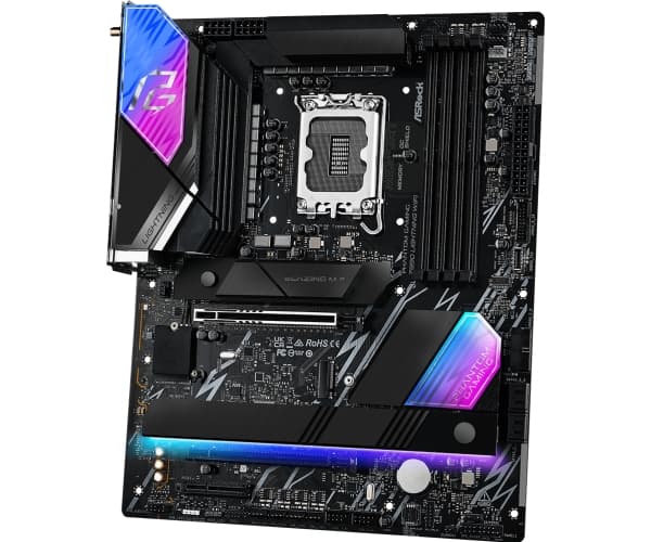 ASRock Phantom Gaming Z890 LIGHTNING WIFI - Hovedkort - ATX - LGA1851-sokkel - Z890 Chipset - USB4, USB-C 3.2 Gen 2x2, USB 3.2 Gen 2, USB 3.2 Gen 1 -