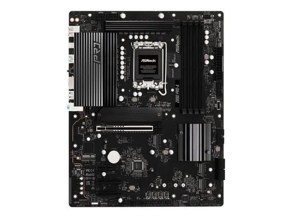 ASRock Z890 Pro-A - Hovedkort - ATX - LGA1851-sokkel - Z890 Chipset - USB4, USB-C 3.2 Gen 2x2, USB 3.2 Gen 1, USB 3.2 Gen 2 - 2.5 Gigabit LAN - innby