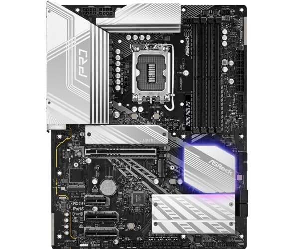 ASRock Z890 Pro RS - Hovedkort - ATX - LGA1851-sokkel - Z890 Chipset - USB4, USB 3.2 Gen 2, USB 3.2 Gen 1 - 2.5 Gigabit LAN - innbygd grafikk (CPU kr