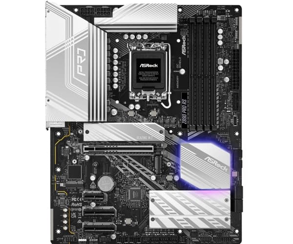 ASRock Z890 Pro RS - Hovedkort - ATX - LGA1851-sokkel - Z890 Chipset - USB4, USB 3.2 Gen 2, USB 3.2 Gen 1 - 2.5 Gigabit LAN - innbygd grafikk (CPU kr