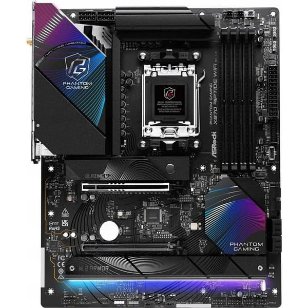 Emolevy ASRock X870 Riptide WiFi Intel Wi-Fi 6 AMD AM5 AMD X870