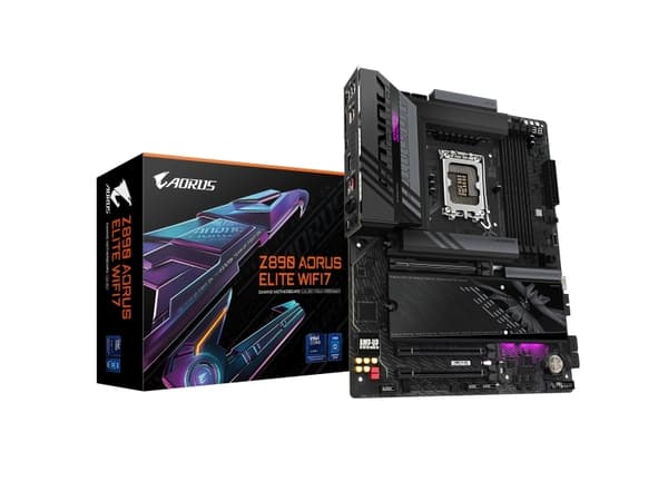 AORUS Z890 ELITE WIFI7 - Hovedkort - ATX - LGA1851-sokkel - Z890 Chipset - USB-C 3.2 Gen2, USB 3.2 Gen 1, USB4 - Bluetooth, Wi-Fi 7, 2.5 Gigabit LAN