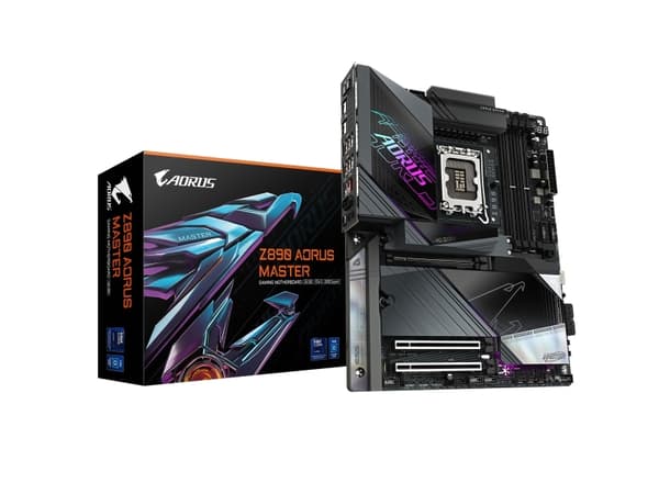 AORUS Z890 MASTER - Hovedkort - ATX - LGA1851-sokkel - Z890 Chipset - USB-C 3.2 Gen 2x2, USB 3.2 Gen 1, USB 3.2 Gen 2, USB4 - 10 Gigabit LAN, Bluetoo