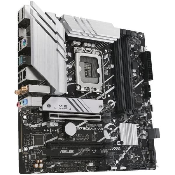 Moderkort - Asus - PRIME B760M-A WIFI D4 - Micro ATX - LGA 1700 - 128 GB RAM DDR4
