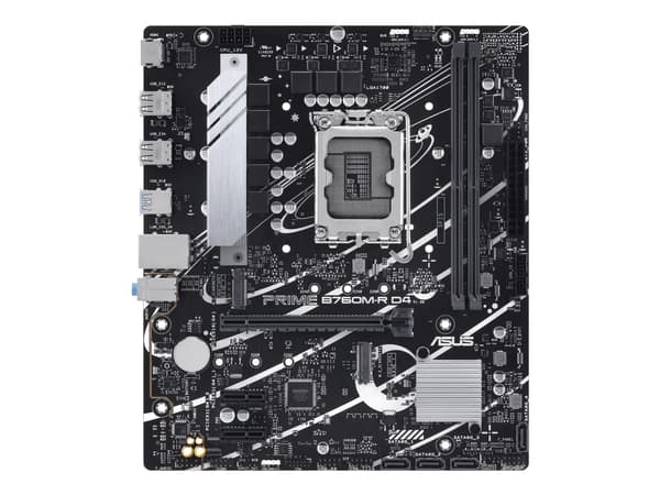 ASUS PRIME B760M-R D4, Intel, LGA 1700, Intel Core i9 14th Gen, Intel Core i3 12th Gen, Intel Core i3 13th Gen, Intel Core i5 12th Gen,..., LGA 1700,