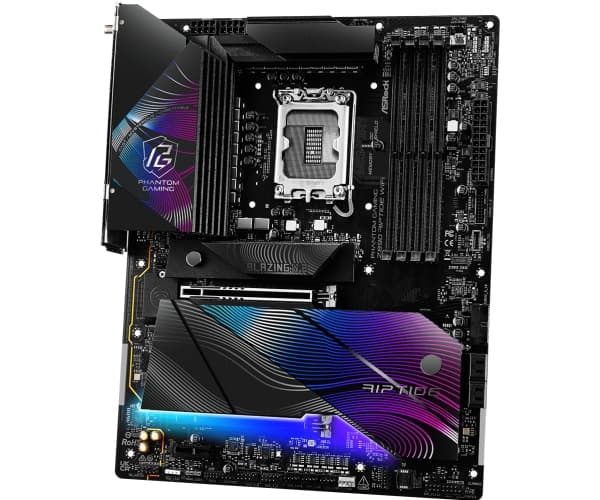ASRock Phantom Gaming Z890 RIPTIDE WIFi - Hovedkort - ATX - LGA1851-sokkel - Z890 Chipset - USB4, USB 3.2 Gen 2, USB 3.2 Gen 1 - Wi-Fi 7, 2.5 Gigabit
