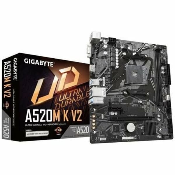 Emolevy Gigabyte A520M K V2 AMD AM4 AMD A520 AMD