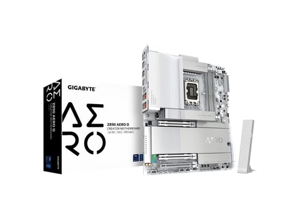 Gigabyte Z890 AERO D - Hovedkort - ATX - LGA1851-sokkel - Z890 Chipset - USB 3.2 Gen 2, USB 3.2 Gen 1, USB4 - 2 x 2.5 Gigabit LAN, Bluetooth, Wi-Fi 7
