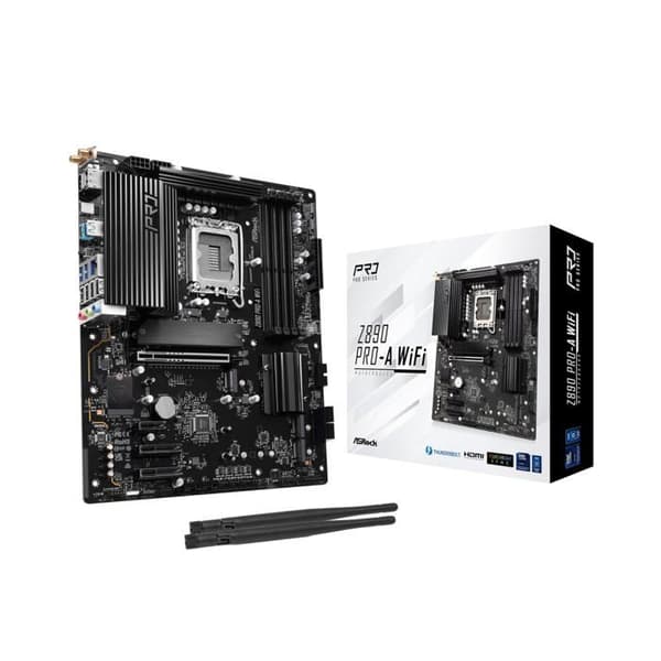 Moderkort - ASROCK - Z890 PRO-A WIFI - Chipset Z890 - Sockel LGA1851 - DDR5
