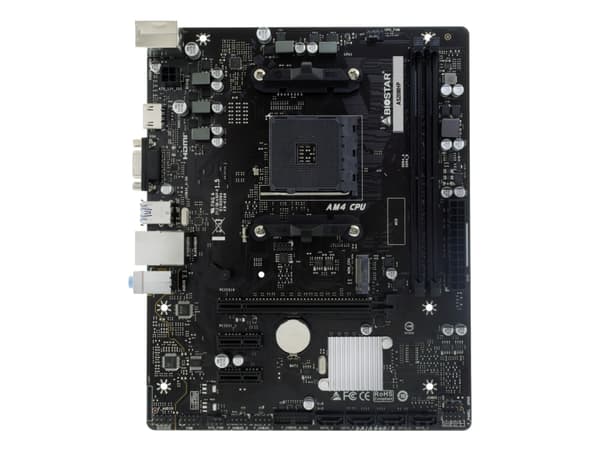 Biostar A520MHP, AMD, AM4, AMD Ryzen 3000 Series, AMD Ryzen 4000 Series, AMD Ryzen 5000 Series, AM4, DDR4-SDRAM, 64 GB