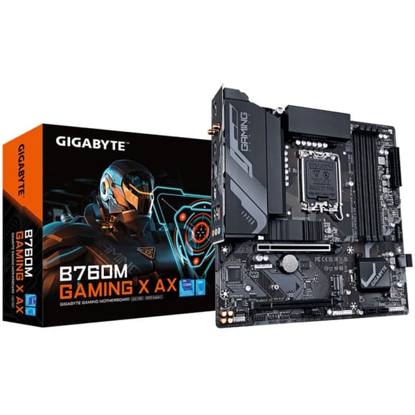 Moderkort Gigabyte B760M GAMING X AX 1.2 INTEL B760 EXPRESS LGA 1700