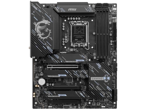 MSI Z890 GAMING PLUS WIFI - Hovedkort - ATX - LGA1851-sokkel - Z890 Chipset - USB-C 3.2 Gen 2x2, USB-C 3.2 Gen2, USB 3.2 Gen 1, USB 3.2 Gen 2 - 5 Gig