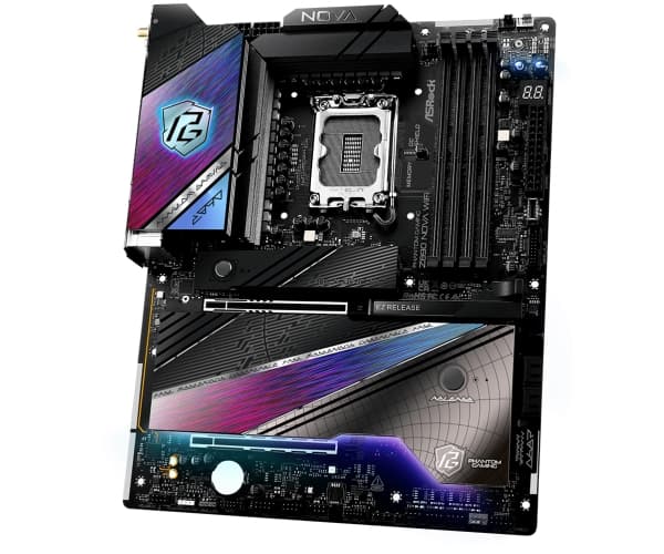 ASRock Phantom Gaming Z890 NOVA WIFI - Hovedkort - ATX - LGA1851-sokkel - Z890 Chipset - USB4, USB-C 3.2 Gen 2x2, USB 3.2 Gen 2, USB 3.2 Gen 1 - 5 Gi