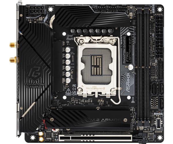 ASRock Phantom Gaming Z790I Lightning WiFi - Hovedkort - mini-ITX - LGA1700-sokkel - Z790 Chipset - USB 3.2 Gen 1, USB 3.2 Gen 2, USB-C 3.2 Gen 1, US