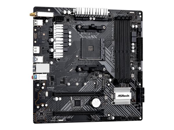 Asrock B450M/ac R2.0, AMD, Socket AM4, AMD Ryzen 2000-serien, AMD Ryzen 3000-serien, AMD Ryzen 4000-serien, AMD Ryzen 5000-serien, Socket AM4, DDR4-S