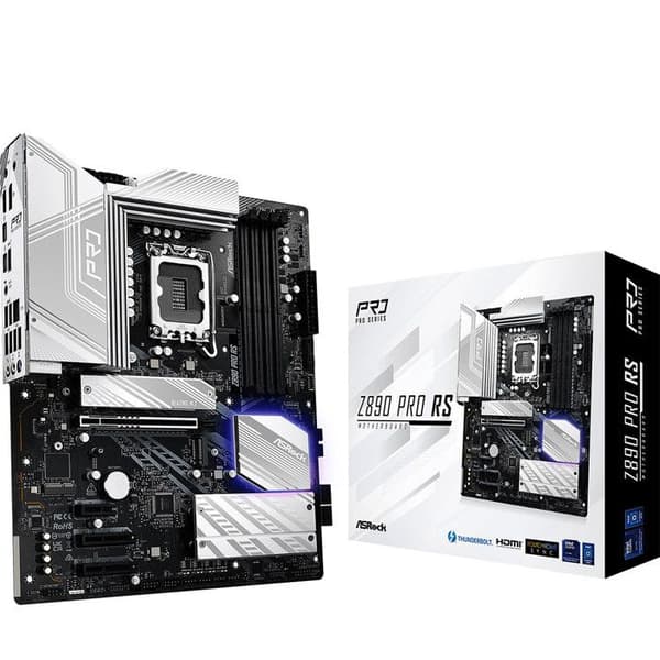 ATX-moderkort med Socket 1851, DDR5, M.2 PCIe 5.0, Thunderbolt 4, PCI-Express 5.0 16x och 2.5 GbE LAN.