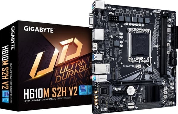 Gigabyte H610M S2H V2, Intel, LGA 1700, Intel® Celeron®, Intel® Core™ i3, Intel® Core™ i3, Intel® Core™ i5, Intel® Core™ i7, Intel® Core™ i9,..., LGA