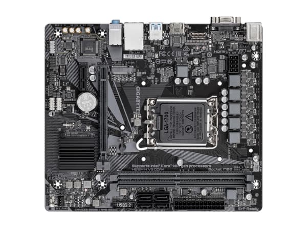 Gigabyte H610M H V3 DDR4 - 1.0 - emolevy - micro-ATX - LGA1700-asennuspaikka - H610-piirisarja - USB 3.2 Gen 1 - Gigabit LAN - sisäinen grafiikka (va