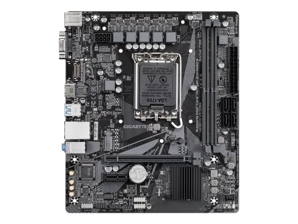 Gigabyte H610M H V3 DDR4 - 1.0 - hovedkort - micro ATX - LGA1700-sokkel - H610 Chipset - USB 3.2 Gen 1 - Gigabit LAN - innbygd grafikk (CPU kreves) -