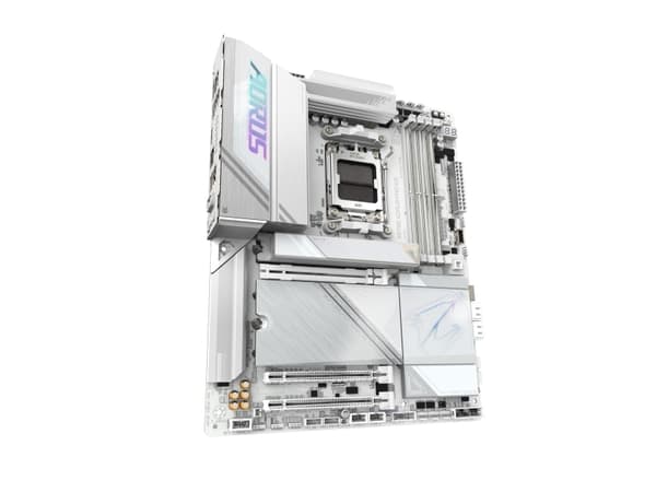 AORUS X870E PRO ICE - Moderkort - ATX - Socket AM5 - AMD X870E Chipuppsättning - USB-C 3.2 Gen 2x2, USB4, USB 3.2 Gen 1, USB 3.2 Gen 2 - 2.5 Gigabit