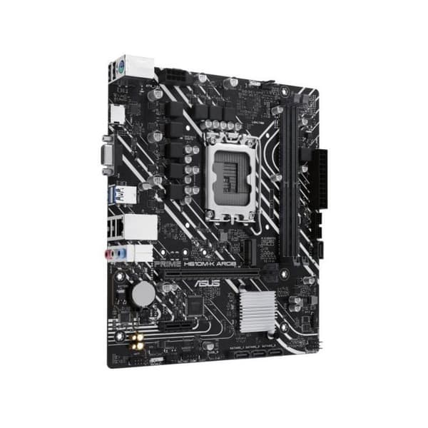 Moderkort - ASUS - PRIME H610M-K ARGB - Sockel LGA1200 - Micro ATX - DDR4 SDRAM