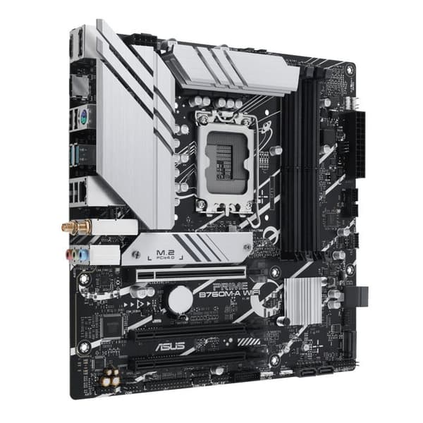 Moderkort ASUS PRIME B760M-A WIFI - Intel B760 - Micro ATX - DDR5 - 2x M.2 - WiFi 6