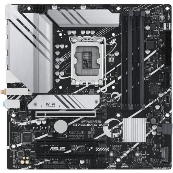 Moderkort ASUS PRIME B760M-A WIFI - Intel B760 - Micro ATX - DDR5 - 2x M.2 - WiFi 6
