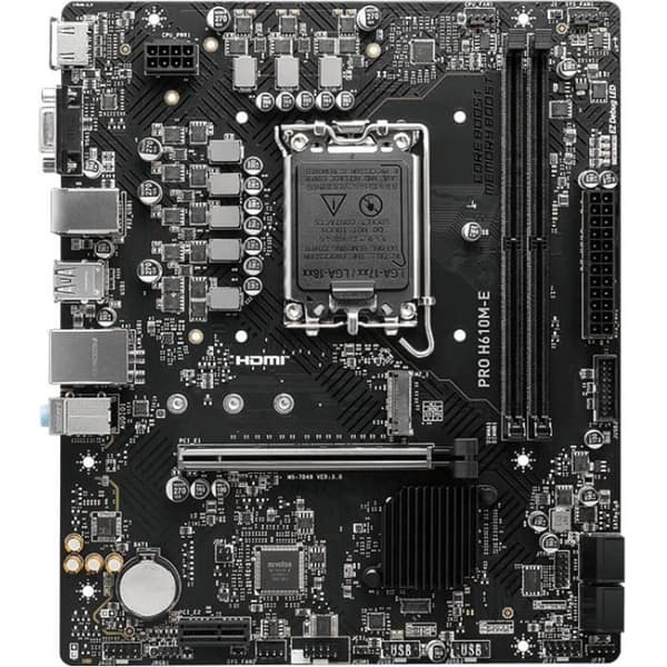 MSI Pro H610M-E moderkort - Socket 1700 - DDR5