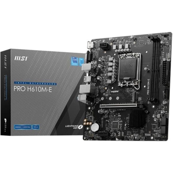 MSI Pro H610M-E moderkort - Socket 1700 - DDR5