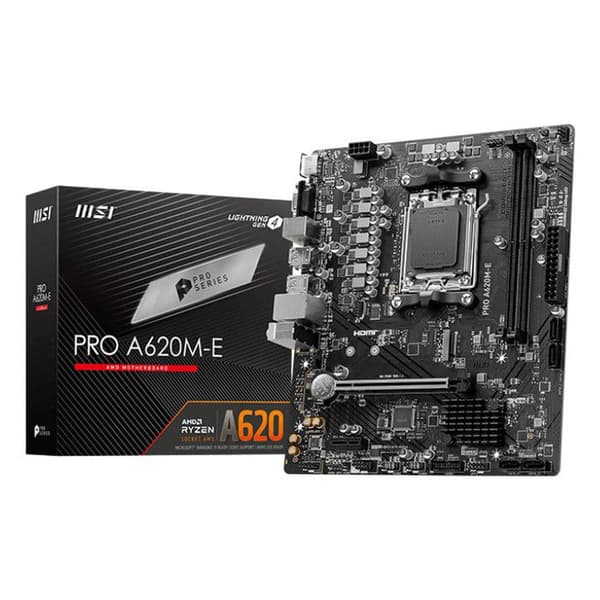 MSI PRO A620M-E MICRO-ATX MODERKORT, FÖR AMD RYZEN SERIES PROCESSORER