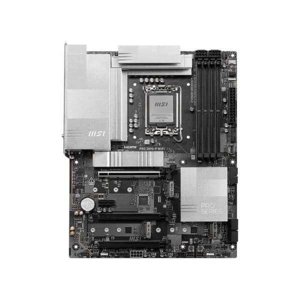 Moderkort - MSI - PRO Z890-P WIFI - Wi-Fi 7, 5G LAN, Thunderbolt 4, PCIe 5.0, silver