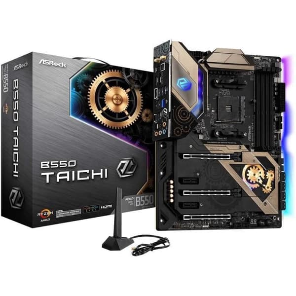 ASRock-moderkort, stöder AMD4 Ryzen, 3:e generationens PCIe 4.8 - B550 TAICHI