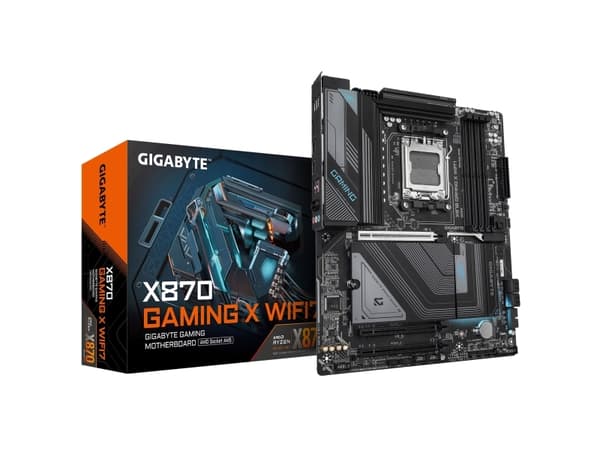 Gigabyte X870 GAMING X WIFI7 - Hovedkort - ATX - Socket AM5 - AMD X870 Chipset - USB-C 3.2 Gen 2x2, USB4, USB 3.2 Gen 1, USB 3.2 Gen 2 - 2.5 Gigabit