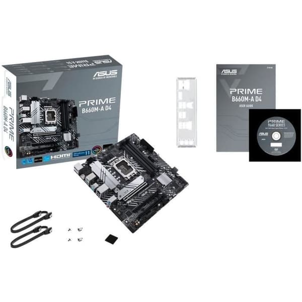 Moderkort - ASUS - PRIME B660M-A D4 - (90MB19K0-M0EAY0)
