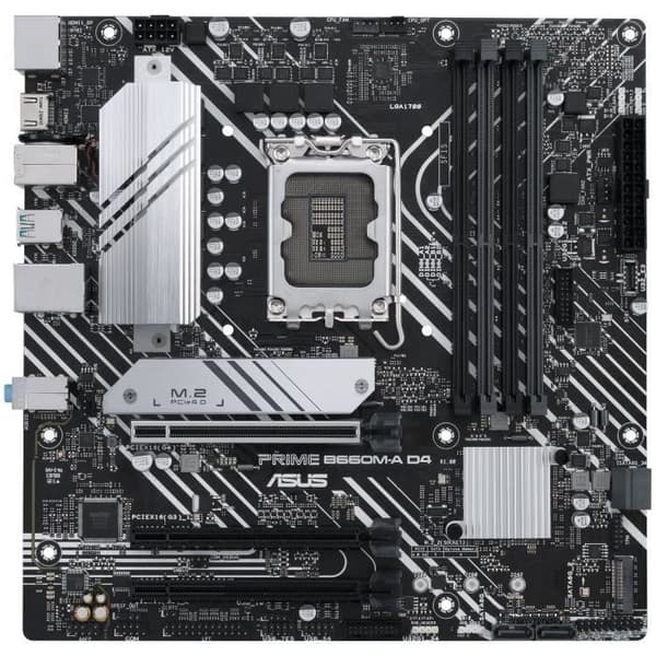 Moderkort - ASUS - PRIME B660M-A D4 - (90MB19K0-M0EAY0)