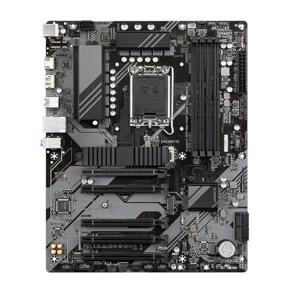 GIGABYTE B760 DS3H bundkort - Understøtter Intel Core 14. generations CPU'er, 8+2+1 faset digital VRM, op til 7600 MHz DDR5 (OC), 2xPCIe 4.0 M.2, GbE