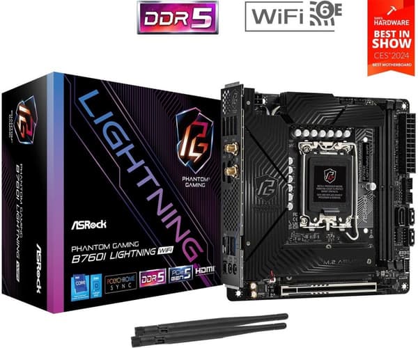 ASRock B760I LIGHTNING WIFI bundkort