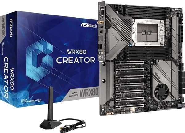 Asrock WRX 80 CREATOR AMD WRX80 Socket sWRX8 Extended ATX