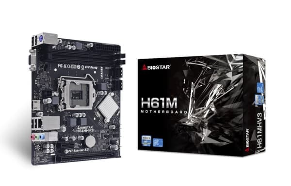 Biostar H61MHV3 moderkort Intel® H61 LGA 1155 (Socket H2) micro ATX